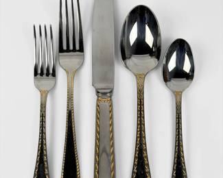 (94pc) Christian Dior Stainless Flatware Set