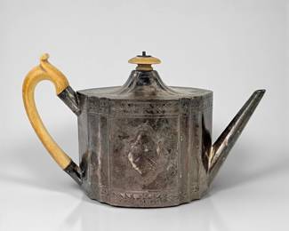 18th Century English Sterling Silver Teapot