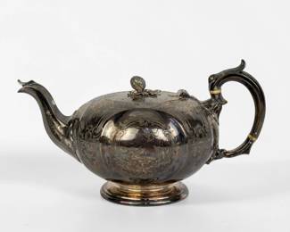 19th Century English Silver Teapot