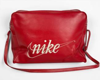 Vintage Nike Red & White Bag W/ Pinwheel Logo