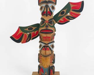 Bill Kuhnley Haida Northwest Coast Totem Pole