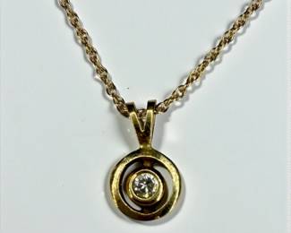 14K Gold & Diamond Necklace