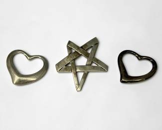 (3) Tiffany & Co Sterling Pendants