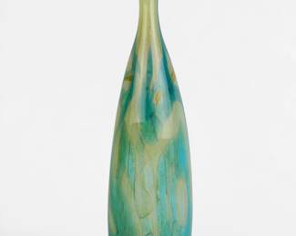 Michael Harris Art Glass Bottle Vase