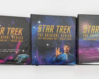 (3) Star Trek "The Original Series" Binders Full Of Cards