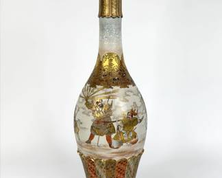 Japanese Samurai Satsuma Vase