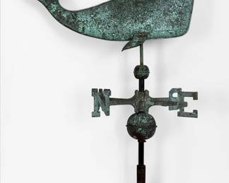 Copper Whale Weathervane