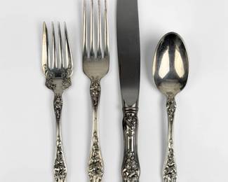 (68pc) Wallace "Violet" Sterling Flatware Set
