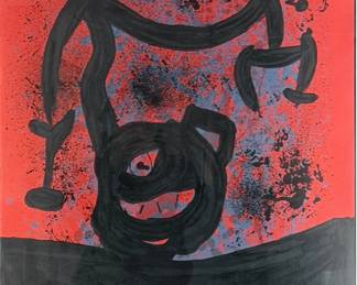 Joan Miro "Equilibre sur l'Horizon" Colored Lithograph