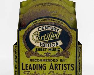 Antique Century Certified Edition Sheet Music Display Rack