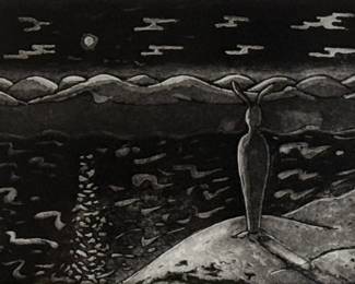 Jim Denomie "Wonder" Aquatint