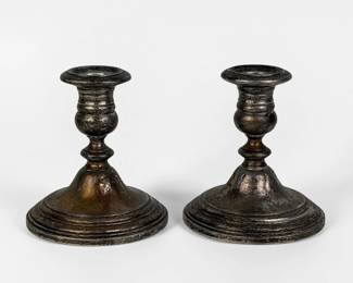 Pair of Gorham Sterling Weighted Candlesticks