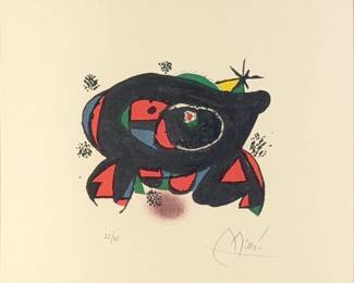 Joan Miro "La Rana" Colored Lithograph