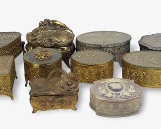 Group of Vintage Jewelry Boxes