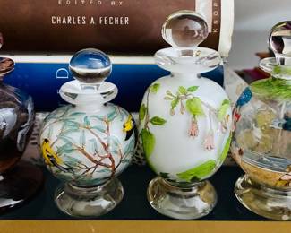 Glass bottles, perfume bottles