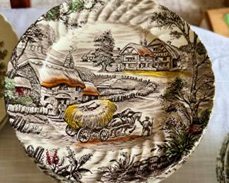 Yorkshire Staffordshire England Vintage Service for 12 plus extras