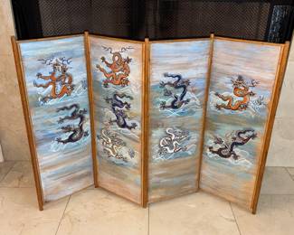 Dragon Folding screen 