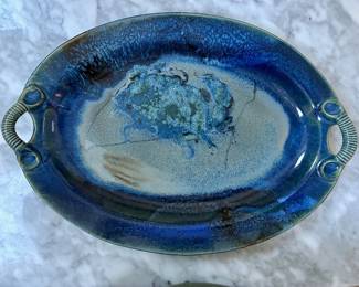 Blue Ceramic Platter