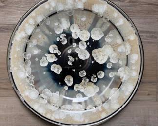 Crystalline Glazed Platter Studio Art Decorative Plate