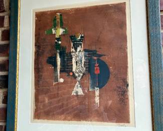 Johnny Friedlaender color Etching EA ORIGINAL SIGNED 