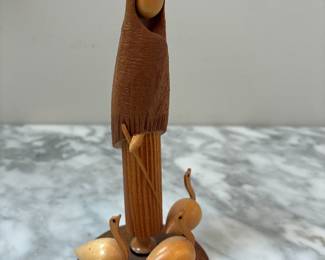 S. Sitarski J. Fedorowicz 1940’s Wood Carving Made in Poland 