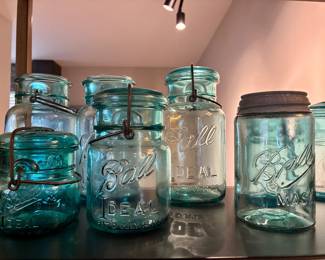 Antique Glass Jars