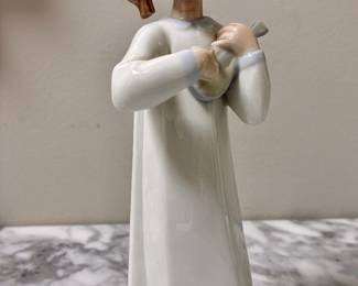 Lladro Girl with Mandolin