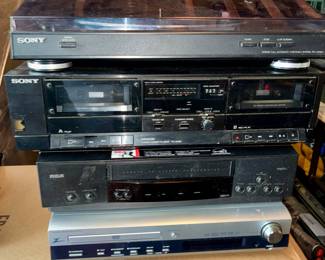 Sony tape deck CD player Vintage Stereo Equipment