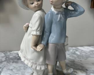 Lladro Boy and Girl 