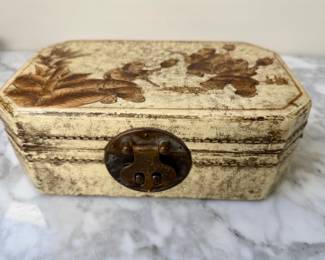 Sheepskin covered Jewelry Box