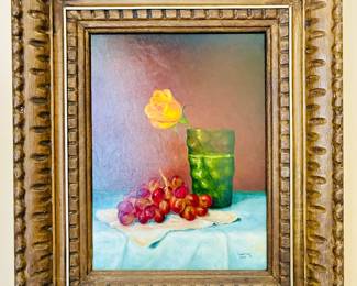 Mid century oil painting 