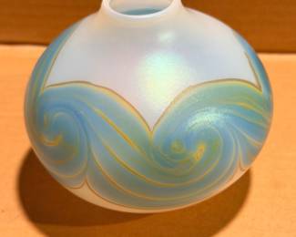 Mid century Art Glass Vase Mark Peiser