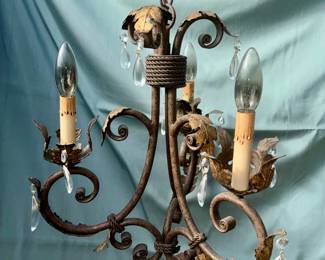 Italian Bronzed chandelier 