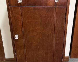 Antique Wooden Sheet Music Cabinet