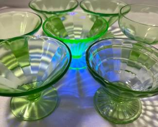 Uranium Glass Stemware