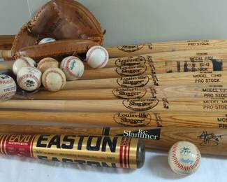 Baseball Bats, Balls and Glove