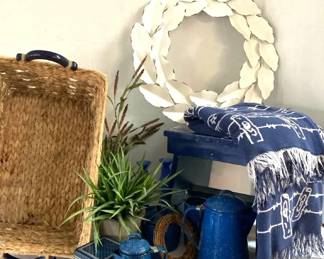 Blue White Country Decor