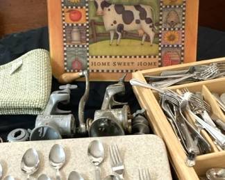 Flatware some Retro, Vintage Foodmeat Grinders