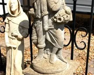 St Fidora Statue Two Children Statue