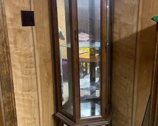 Vintage Mirrored Curio Cabinet