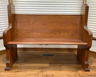 Solid Wood Church Pew