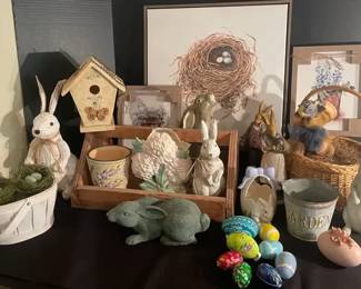 EasterSpring Decor Bunnies, Baskets, Eggs, More