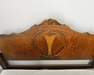 Hibriten Furniture Co. Queen Headboard and Vintage Nightstand