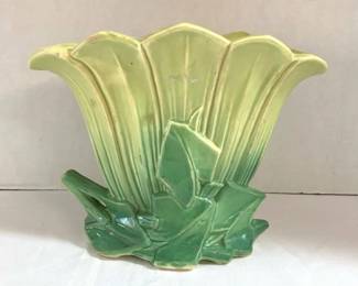 Vintage McCoy Tall Twotone Tulip Vase
