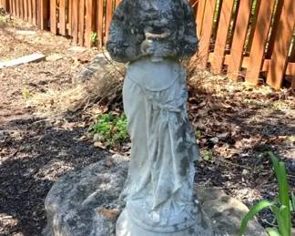 Girl With Cup Statue