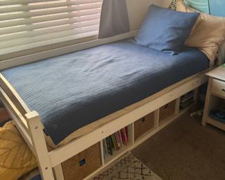 twin bed and storage