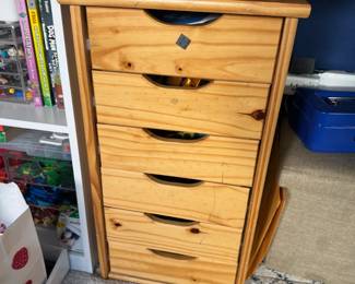 wooden drawers