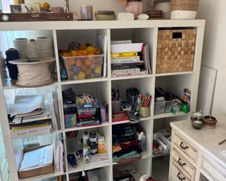 Art supplies: Paints, pens, art paper, canvas, acrylics, paint pens, pom poms, decor, stamps, art books, macrame string