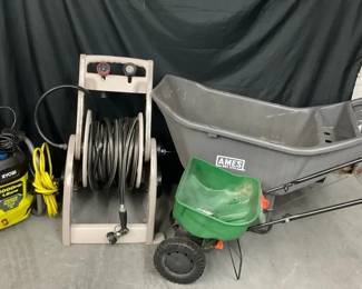 004 Ryobi Pressure Washer, Hose Real, Ames Wheelbarrow