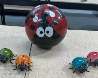 Lady Bug Yard Art